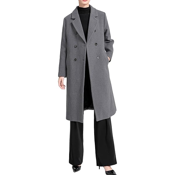 Amazon.com: LMSXCT Womens Winter Wool Pea Coat Warm Notched Collar